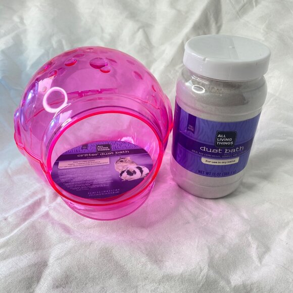 All Living Things Small Animal Critter Dust Bath and Dust Bath NWT - Picture 8 of 9